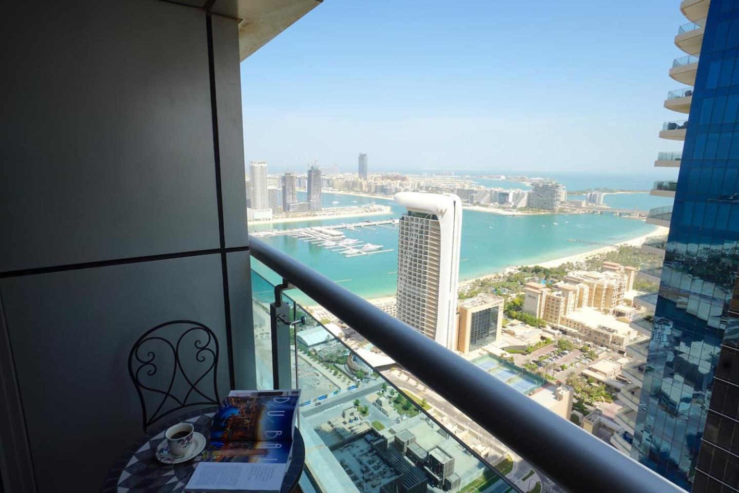 דובאי Sea & Palm View Elegant 1 Bedroom Apartment מראה חיצוני תמונה