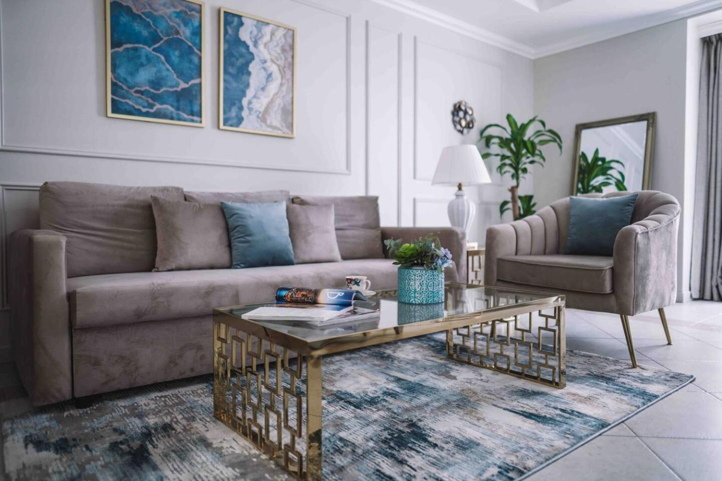 דובאי Sea & Palm View Elegant 1 Bedroom Apartment מראה חיצוני תמונה